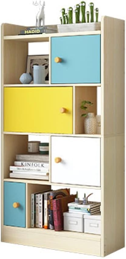 Bibliothèque étagère organisateur de stockage et meuble de rangement simple