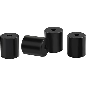 Pack of 4 Silicone Insulated Damper Buffer Tube 18 mm 3D Printer Heatbed Parts Silica Gel Hot Bed Levelling Column Heated Bed Levelling Accessories for Anet A8 Wanhao D9 Anycubic Mega Bottom Connect