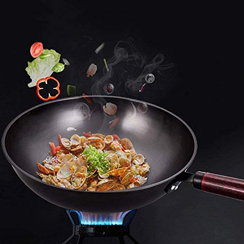 Wok de acero al carbono de 12.5 pulgadas miniatura 5