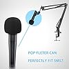 SM57 Mic Stand with Pop Filter - Microphone Boom Arm Stand with Windscreen Foam Compatible with Shure SM57-LC Cardioid Dynamic Microphone by YOUSHARES #4