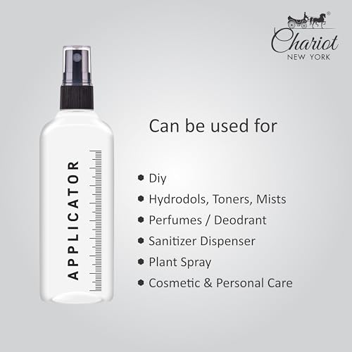 Image of Chariot New York Hair Root Applicator Bottle with Comb Cap for Applying Hair Oil, Shampoo and Medicine (Pack of 100)