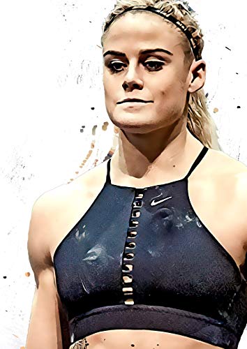 Sara Sigmundsdóttir Poster, Sara Sigmundsdóttir Art Print, CrossFit Poster, CrossFit Print, CrossFit Decor, Watercolour Sport Poster, Sport Art Decoration, Man Cave Gifts (L - 24 x 32 inch (61 x 81 cm))