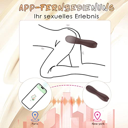 Mini vibratoren Leise und Stark klitoris und g-punkt mit App,10 Vibrationsmodi Bullet Vibrator für sie Gross Analvibrator Männer Sex Toy Sex Spielzeug für die Frau Sexspielzeug für Paare Extrem – Bild 6