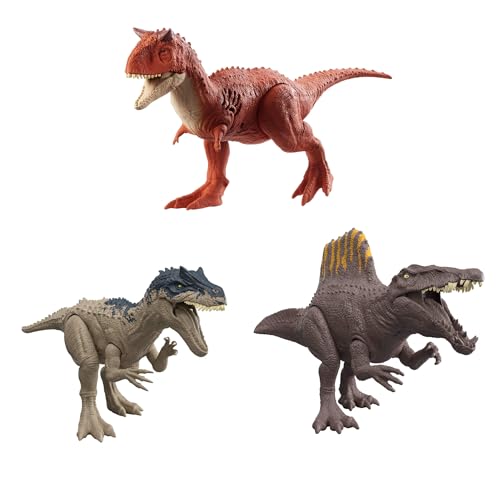 Image of ​Jurassic World Rebirth Sound Surge Dinosaur Figures with Authentic Deco and Roar Sounds, Posable Dino Toy (Species May Vary)