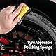 8 x Tire Dressing Applicator Pads, Reifenglanz Gel Auftragschwamm Reifengel Auto Reifenglanz Schwamm, Auto Reifenreinigungsschwamm, Autoreifen Schwamm für Reifen Pflege Reifen Gel Applikationsschwamm