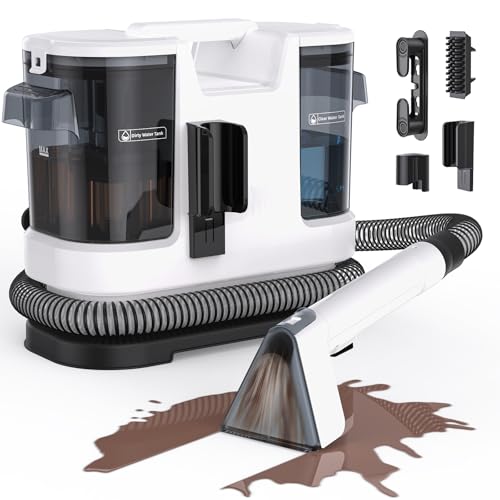 Welsauber Polsterreiniger Gerät Nasssauger, 600W 18kPa Teppichreiniger Waschsauger Fleckenreiniger mit großem Tank & langem Kabel für Teppich, Sofa, Polster, Treppen, Auto, Vorleger