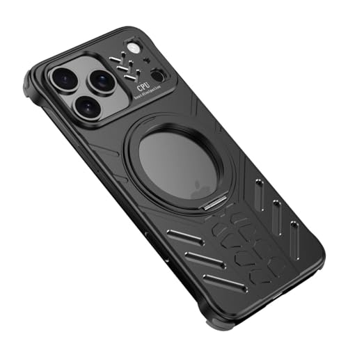 Coque iPhone 17 Pro magnétique en métal premium sans cadre avec support