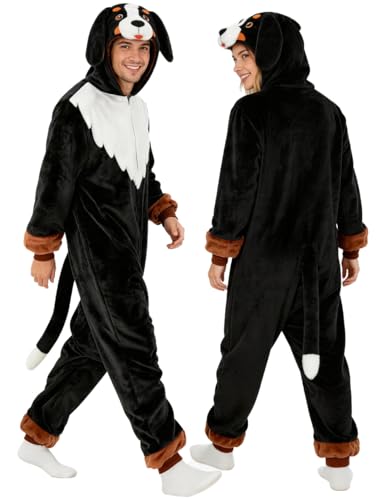 ABPTBAZ Bernese Mountain onesie adult Unisex Adult Pajamas Halloween Christmas Party Cosplay Costume