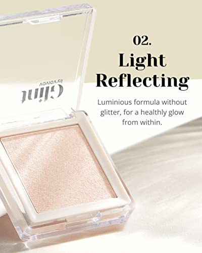 Glint Milky Moon Natural Glow Highlighter Radiance Enhancing Makeup - Highlighter Powder Add Glimmer To Your Makeup - Shiny Illuminator, Rich Pigment & Silky Touch - Creamy Shiner Pigment By Lg Beauty #TOP2