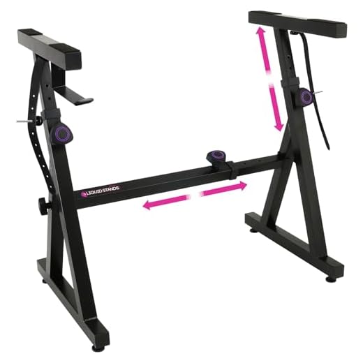 plixio Heavy Duty Z Style Keyboard Piano Stand – Fully Adjustable and Portable (standard)