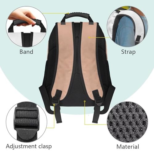 Floral Capybara Personalized Backpack for Girls Backpacks Ages 8-10 Cute Bookbags Aesthetic Custom Initial Name School Bag with Front Pockets for Elementary School Travel Daypack4