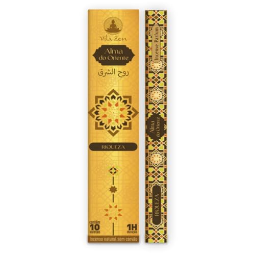 Incenso Vila Zen Linha Árabe Alma do Oriente Com 10 Varetas
