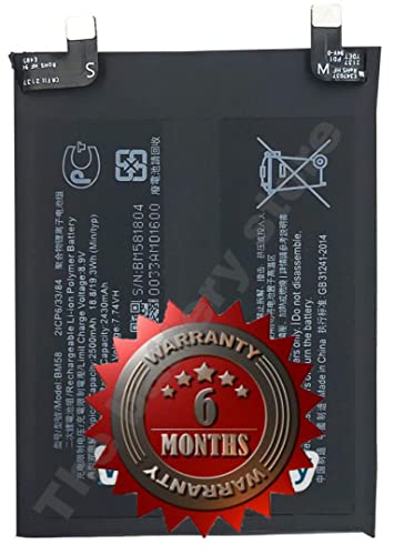 Image of THE BATTERY STORE Orignal Battery for Xiaomi Redmi Mi 11T Pro 5G (BM58) Battery with 6 Months WARRENTY and HIGH Capacity Battery Backup (for BM58)
