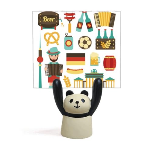 Porte note de bureau panda foot et bresil pour deco de bar