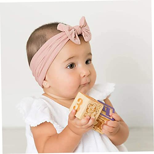 Bandeaux bébé fille nœud nylon serre tête élastique nourrisson lot de 20 - 6