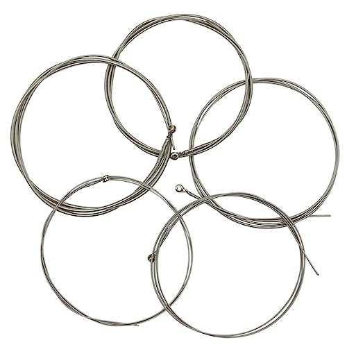 Wakauto String Bass Guitar Strings Nickel Alloy Wound Electric Bass Replacement Set Durable Sound Quality for All Players Recording and Live Performances