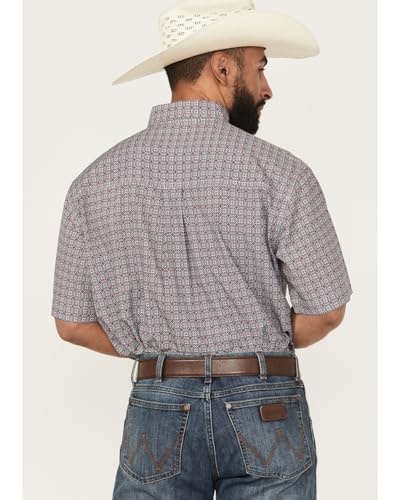 Cinch Men's Medallion Print Short Sleeve Button-Down Performance Western Shirt - MTW174150X 3X4