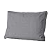 Madison Coussin de dossier pour palette Oxford gris, env. 40 x 60 x 12 cm, coton/polyester, motif gris