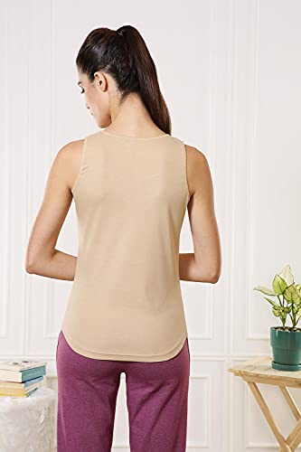 Image of Van Heusen Women's 100% Cotton Tank Top | Super Combed Cotton | Breathable Fabric | Anti-Bacterial Tech | Color Fresh Technology | Keeps You Fresh | Sweat Absorbent | Everyday Comfort | Style 11201 | Available in Pack of 1 & 2