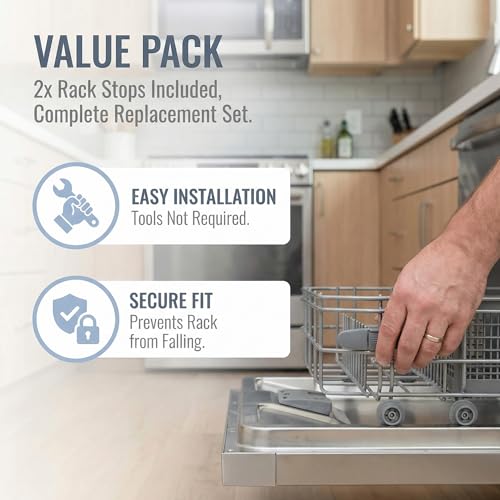 Butée de panier Whirlpool W10082861 WPW10082861 AP6014921 gris