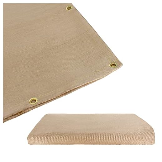 ABN Heavy-Duty Fiberglass Fire Retardant Blanket, 4 x 6ft – Small Welding Fireproof Thermal Resistant Insulation