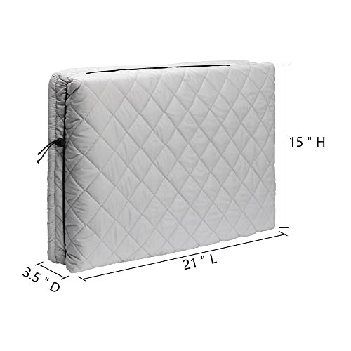 Image of Indoor Air Conditioner Cover Window AC Unit Cover with Drawstring Double Insulation for Inside(21 inchx15 inchx3.5 inch)
