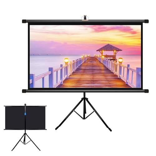 Pantalla de proyector portátil 60" con trípode, 16:9