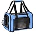 DGJMYSLD Portable Pet Carrier for Cats and Small Dogs, Foldable Travel Bag with Mesh Window, Lightweight Large Capacity(Blue,S 40cm 25cm 25cm)