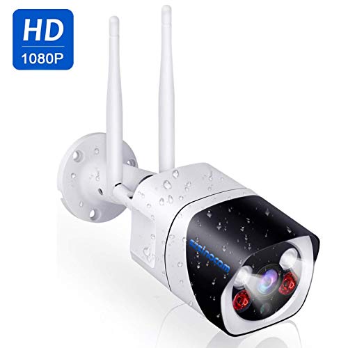 Preisvergleich Produktbild SzsINOCAM Außenkamera WLAN 1080P, kabellose Überwachungskamera für den Außenbereich, WLAN, Outdoor-Videoüberwachung mit Nachtsicht, Bewegungserkennung, 2-Wege-Audio