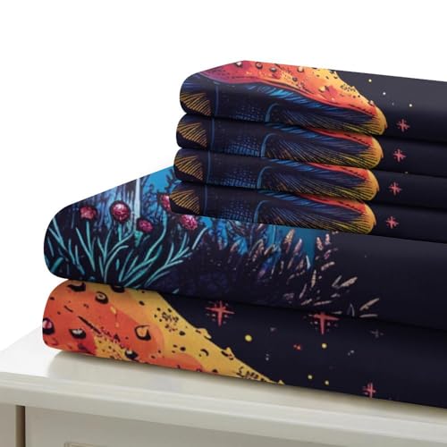 Housse de couette asperges 3D microfibre de qualité parure de lit double 200x200cm