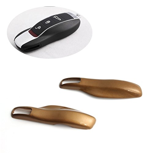 jcsportline Fob remoto clave funda ajuste de repuesto para Boxster Cayman 911 Macan dorado