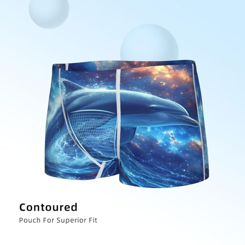 Boys' Cotton Boxer Brief Soft Underwear-Beautiful Ocean Dolphin4