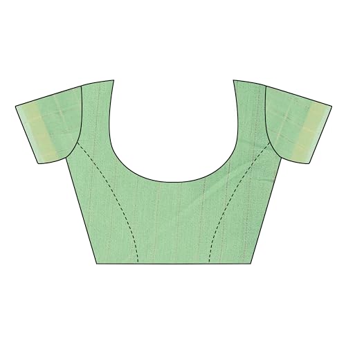 Image of Sidhidata Women's Kota Doria Cotton Manipuri Saree With Unstitched Blouse Piece (Rasbharii Free Size)