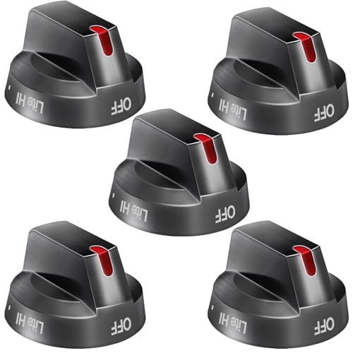 DG64-00473A for Samsung Stove Knobs Replacement, Top Burner Control Knob for Samsung Gas Range Stove Oven, Stainless Steel Knobs Fits NX58H5600SS NX58F5700WS NX58J7750SS NX58M6850SS NX58H5650WS