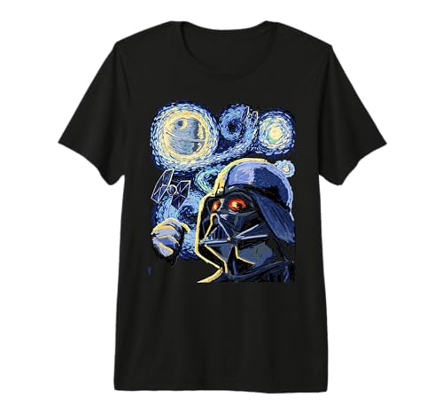 T-shirt Star Wars Vader Starry Sky premium noir pour homme et fan de la saga