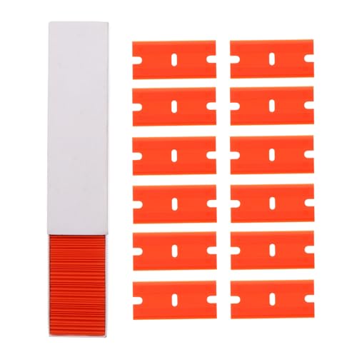 Alipis 100 Piezas Raspadores de Plástico con Cuchillas Resistentes para Quitar Pegatinas Adhesivos y Restos de Pegamento Coches Hornos y Vitrocerámicas Diseño Práctico y Seguro