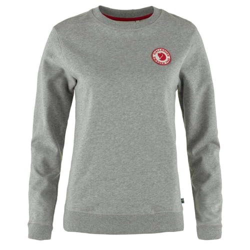 Fjällräven Damen 1960 Logo Badge Sweatshirt, Grey/Melange, M
