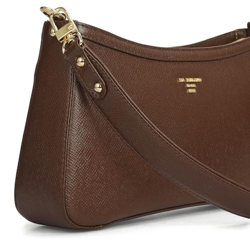Image of Da Milano Leather Shoulder Bag for Women (00749OL)