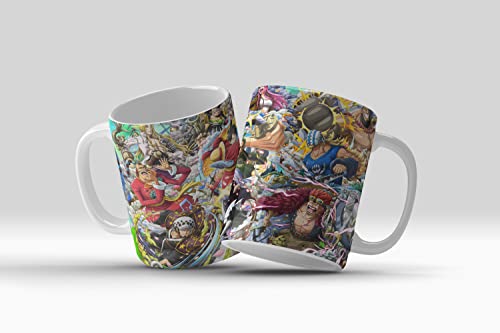 Taza One Piece Personajes mas populares (Luffy, Chopper Zoro, Shanks, Usopp, Nami) - Taza Serie...
