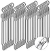 40 Pcs Silicone Cable Ties Reusable Holder Strap Cord Ties Adjustable Cable Straps Multipurpose Charging Cable Organizer for Fastening Cable Charging Cords Wires (Gray,7.1 Inch)