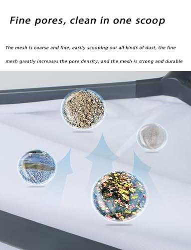 Esta Red Recoge-Snacks de Piscina de Alta Resistencia con Mango es Ideal para Limpiar Piscinas y Eliminar Hojas.