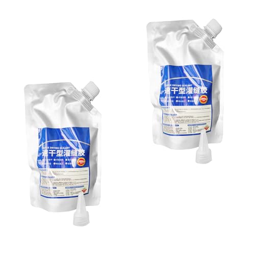 2 Pack Sellador De Grietas De Hormigón, Relleno De Grietas De Hormigón, Concrete, Sellador Impermeable De Reparación, Pegamento De Calafateo De Secado Rápido,