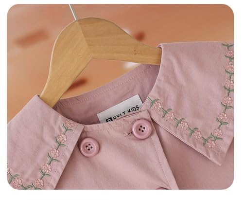 Girls Cute Jacket Autumn Long Sleeve Double Breasted Windbreaker Jacket Windcoat2