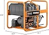 Generac 6864 XD5000E 5000-Watt Diesel-Powered Portable Generator - Ideal for Emergency Backup Power and Job Sites - Reliable Power for Demanding Applications - CARB Compliant