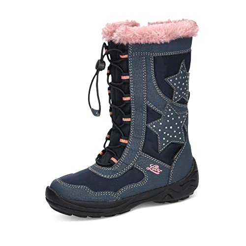 Lico Mädchen Cathrin Schneestiefel, Marine Rosa, 33 EU