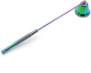 Candle Snuffer, Candlesnuffers Wick Snuffer Candle Accessory, Stainless Steel Wick Flame Extinguisher for Putting Out Candle Flame Safely (Colorful Candle Snuffer B)