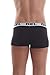 Diesel Men's 3-Pack Shawn Stretch Boxer Trunk, Pink/Charcoal/Black, Small