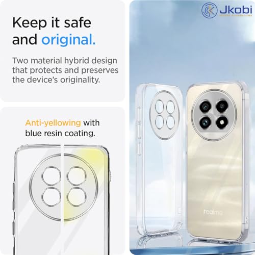 Image of Jkobi Back Cover Case for Realme 13 Pro | Realme 13 Pro Plus 5G (Elegant PU Leather Finish | Premium Minimalist Professional | Camera Protection Bump)