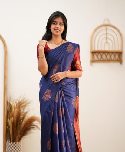 Image of Avantika Fashion Women's Kanjivaram Soft Silk Banarasi Sarees With Blouse Piece For Women