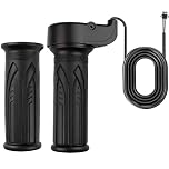 1 Pair E Bike Full Twist Throttle, 12V-72V 3 Pin Connection Electric Bike Throttle Twist Grip, Universal Throttle Twist Grip with SM Plug for Electric Bicycle Ebike Right Left Hand Grip 22mm Handlebar
